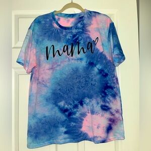 Tie-dye mama shirt